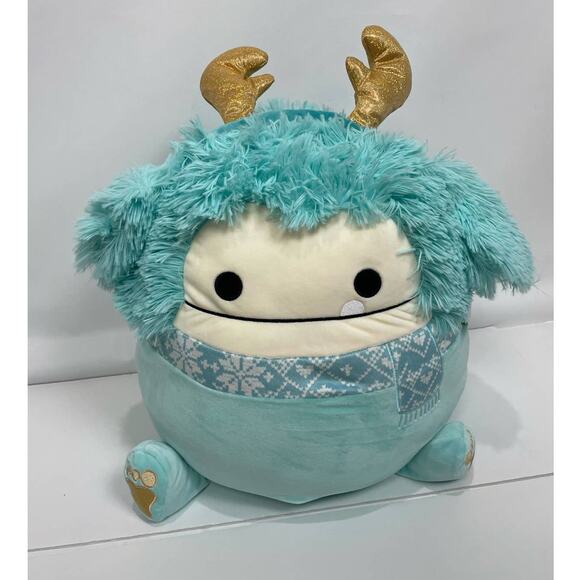 Squishmallows Joelle 16" Holiday Winter Yeti Stuffed Animal Yeti Big Foot NWT - Picture 1 of 3